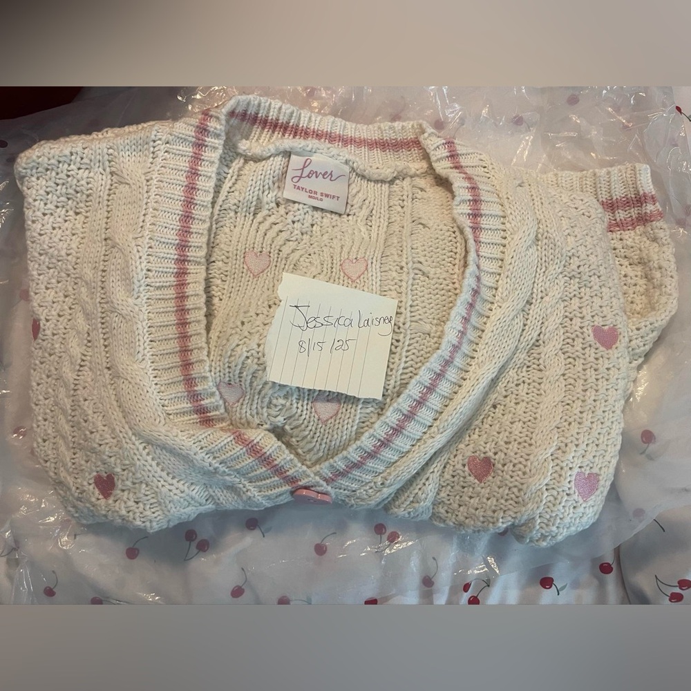 Lover’s Cardigan from Taylor Swift’s website
